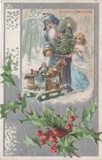 Sending a postcard was an easy way to share Christmas wishes.